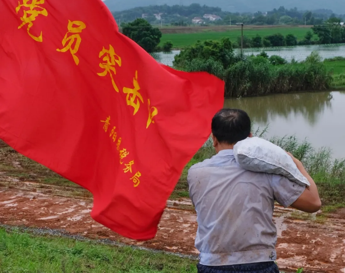 抗洪一線，有安徽稅務(wù)人的身影