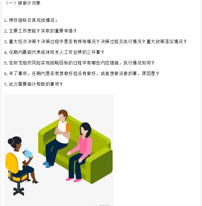 經(jīng)濟責任審計訪談方案