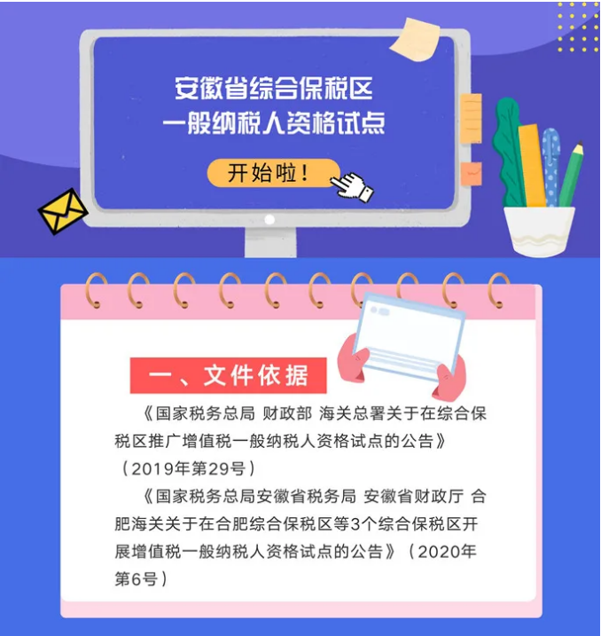 號外！安徽省綜合保稅區(qū)一般納稅人資格試點(diǎn)開始啦！