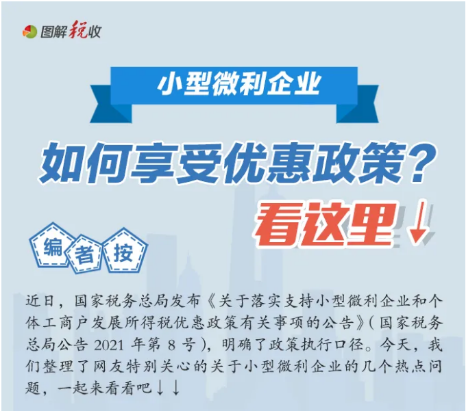 小型微利企業(yè)如何享受優(yōu)惠政策？看這里↓