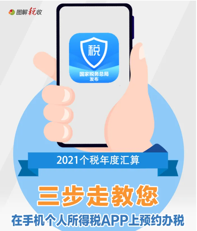 三步走！教您在個稅APP上預(yù)約辦理2021個稅年度匯算