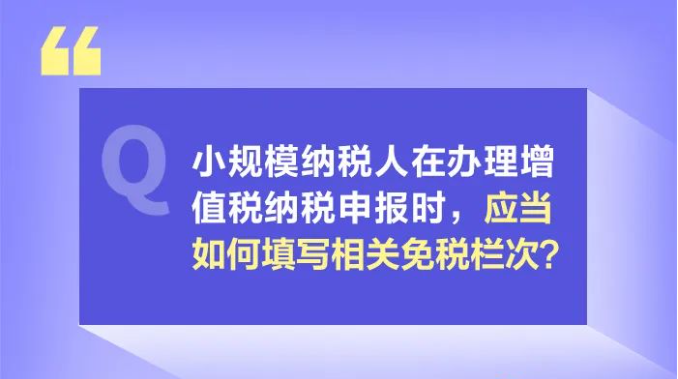 小規(guī)模納稅人減免增值稅政策要點，4月大征期用得上