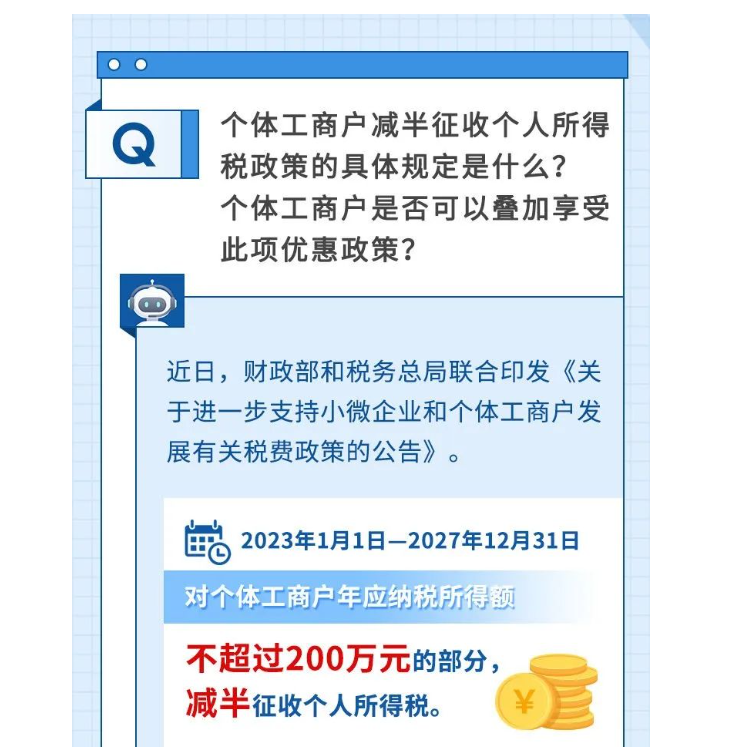 如何享受減半征收個(gè)人所得稅政策？@個(gè)體工商戶，這樣申報(bào)